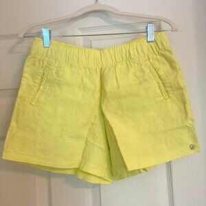 Lilly Pulitzer Pull On Linen Shorts - Yellow - Small